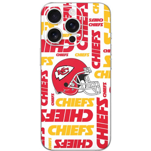 NFL Kansas City Chiefs White Blast iPhone 16 Pro Skin